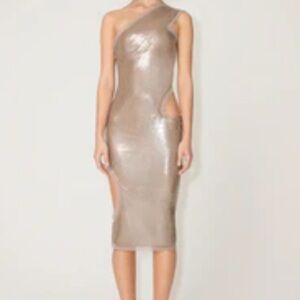 Silver One Shoulder Dress for Special Occasions